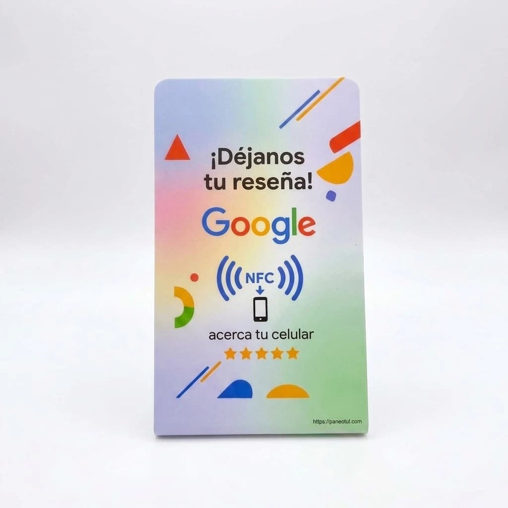Dispositivo starTAP Stand NFC para Reseñas de Google para restaurantes