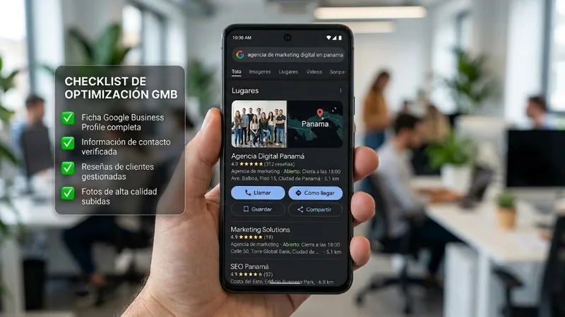 Checklist de optimización de Google Business Profile y posicionamiento local en Google Maps Panamá