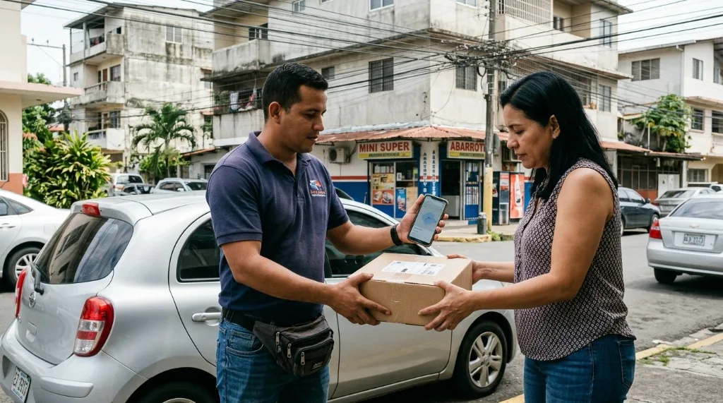 Perfil de zona de servicio en Google Maps para un negocio de Panamá que entrega a domicilio y no tiene local